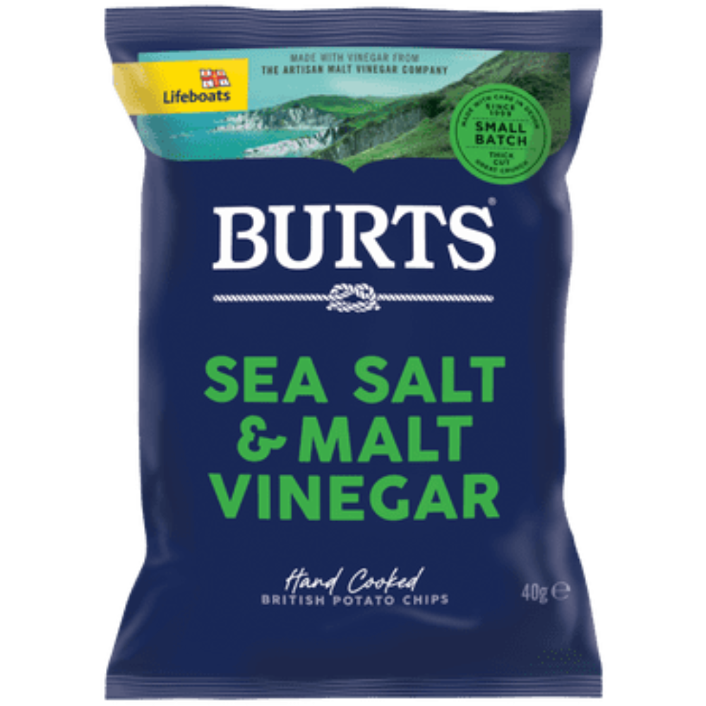BURTS Sea Salt & Malt Vinegar 40g