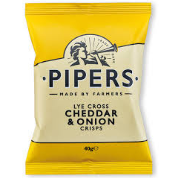 PIPERS Lye Cross Cheddar & Onion 40g