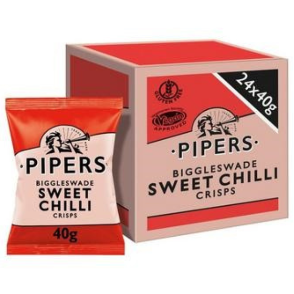 PIPERS Biggleswade Sweet Chilli 24x40g Full Case