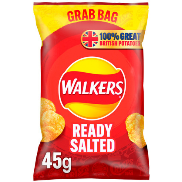 WALKERS GRAB BAG Ready Salted 45g