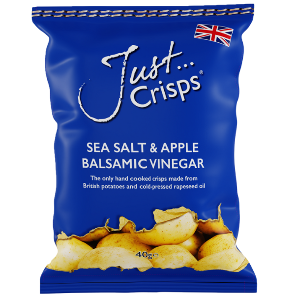 JUST CRISPS - Sea Salt & Apple Balsamic Vinegar 40g