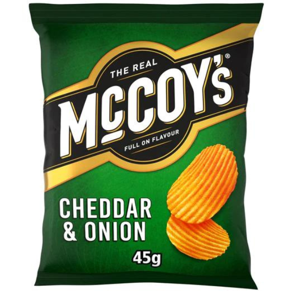 McCOYS Cheddar & Onion 45g