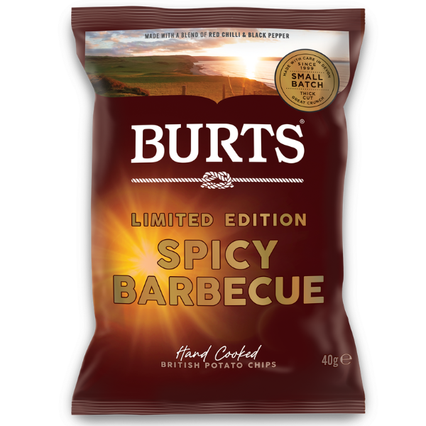 BURTS Limited Edition Spicy BBQ 20x40g Full Case