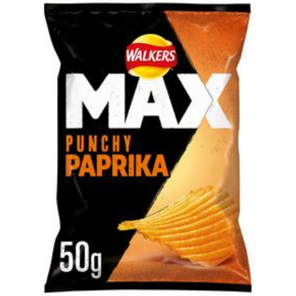 WALKERS MAX GRAB BAG Punchy Paprika 24x50g Full Case (Copy)