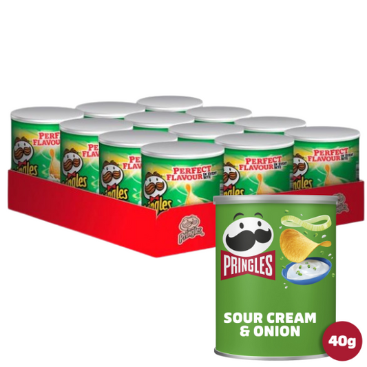 PRINGLES - Sour Cream & Onion 12x40g Full Case