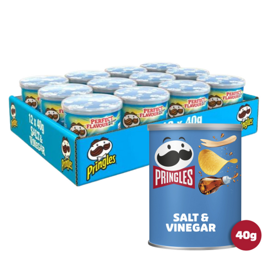 PRINGLES - Salt & Vinegar 12x40g Full Case