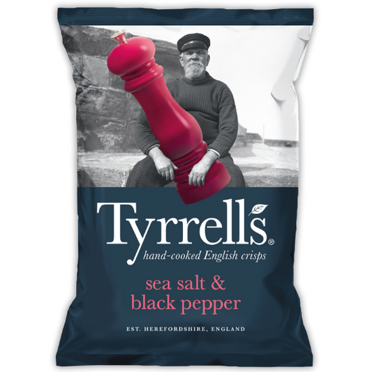 TYRRELLS CRISPS Sea Salt & Black Pepper 40g